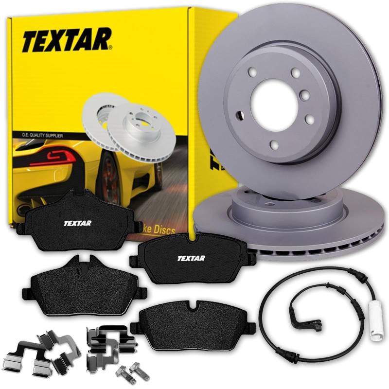 TEXTAR Bremsscheiben 284mm + Beläge vorne passend für 1er E81 E87 116 + 118i/d von Generisch