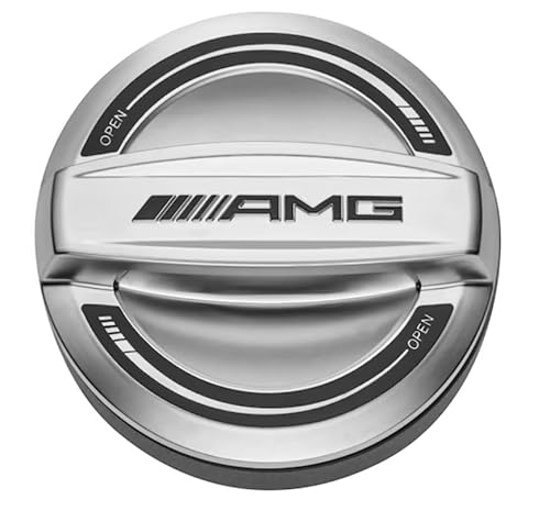 Generisch Tankdeckel für Mercedes Benz chromeshadow Kunststoff mit AMG Logo, A0004703201 von Generisch