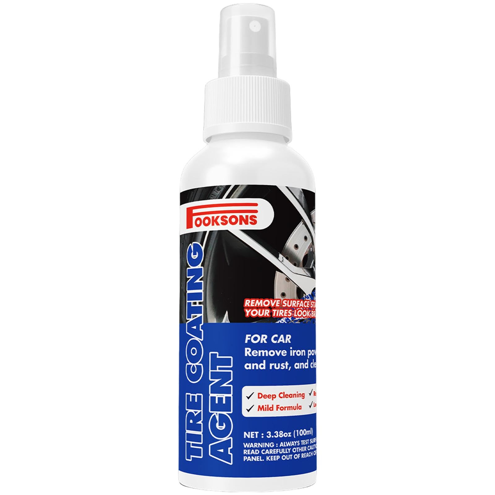 Tire Shine – 100 Ml Shiny Car Stuff Tire | Dressing-Reifenreiniger, Autopflegespray, Nassreifen-Dressing, Reifenreiniger-Spray, Reifen-Dressing-Spray, Reifenglanzbehandlung Für Schnelle Reinigung, Täg von Generisch