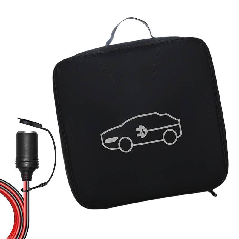 Überbrückungskabel-Etui, wasserdichte Tasche für Elektrofahrzeuge, Ladekabel-Organizer-Tasche, robuste Elektroauto-Ladegerät-Hülle, EV-Ladegeräte, Kabelaufbewahrung und Organizer für Starthilfekabel, von Generisch