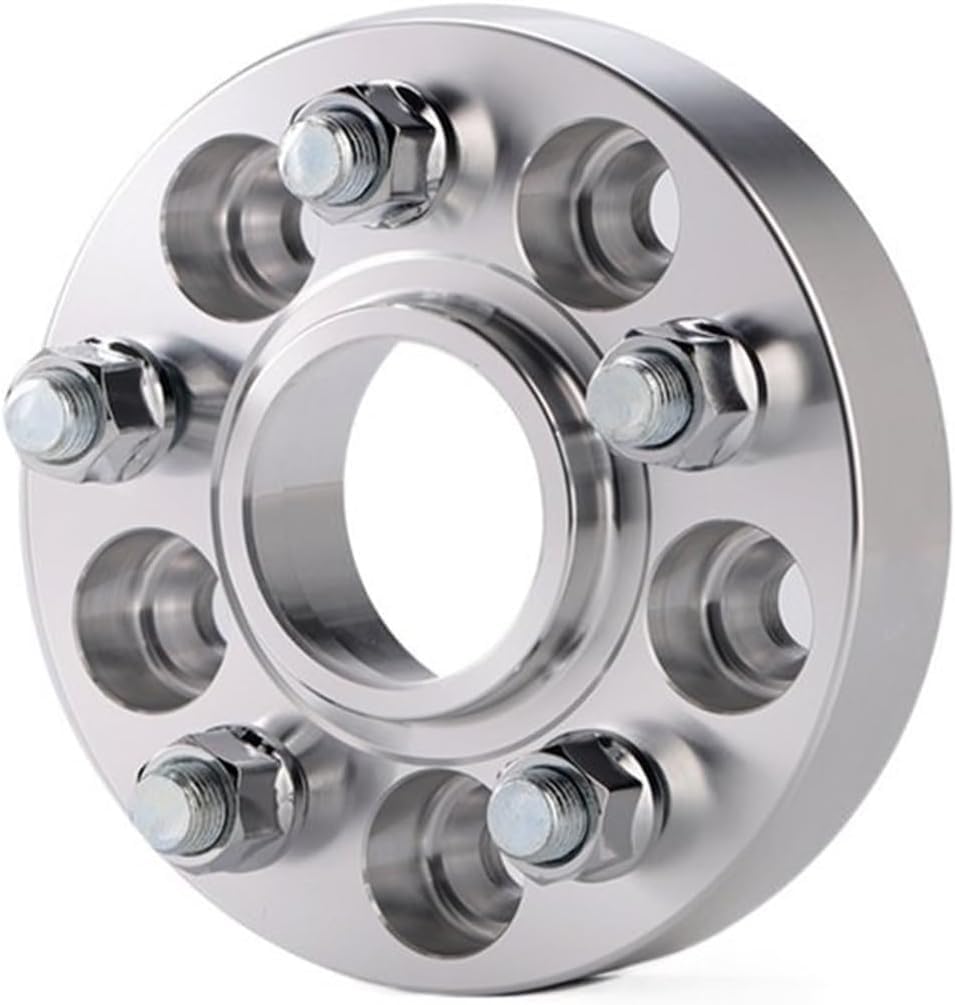 Universelle Felgenabstandshalter 1 stück PCD 5x114,3 CB 60,1mm Spurverbreiterung Adapter 15/20/25/30/35mm Für Toyota Für Camry Für RAV4 Spurverbreiterungen(1pc 15mm Silver) von Generisch