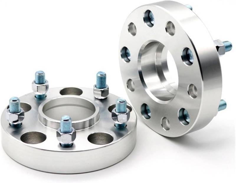 Universelle Felgenabstandshalter 15/20/25/30/40mm 2 Stück PCD 5x114,3 CB 60,1mm Spurverbreiterung für 5 Lug für Toyota für Corolla für RAV4 für Highlander für Reiz für Camry(25mm Silver spacers) von Generisch