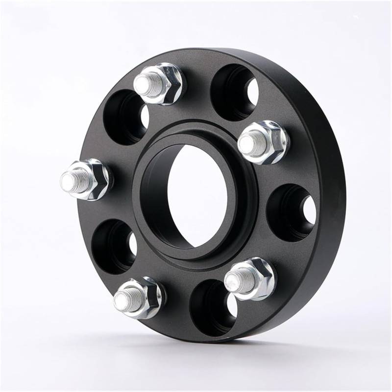 Universelle Felgenabstandshalter 2 stück (1 Paar) Rad Spacer Adapter PCD 5X 114,3 CB 60,1mm Für Toyota Für Camry Für RAV4 Spurverbreiterungen(2black Spacers 15mm) von Generisch