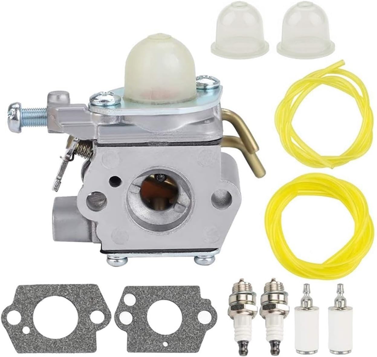 Vergaser, Vergaser Vergaser-Luft-Kraftstofffilter für Homelite UT-085801 UT-21947 für Craftsman 26CC C1UH142 Vergaser für mit Kraftstoffleitungs-Tuning-Kit Kantenschneider-Fadentrimmer-Gebläse von Generisch