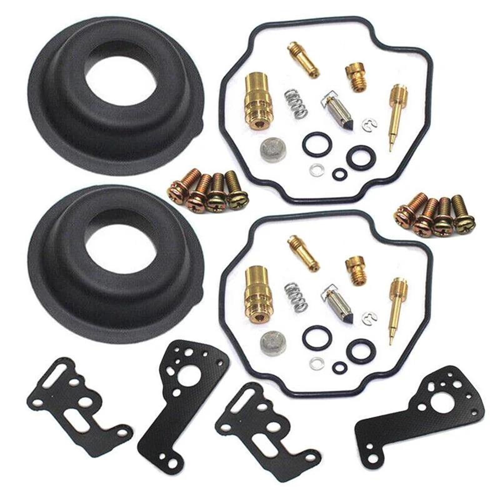 Vergaser-Austauschkits 2 Sets Vergaser Reparatur Rebuild Kit Membran Zubehör Für Y&amaha XV500 XV535 XV535S Für Virago 535 1993-2000 von Generisch