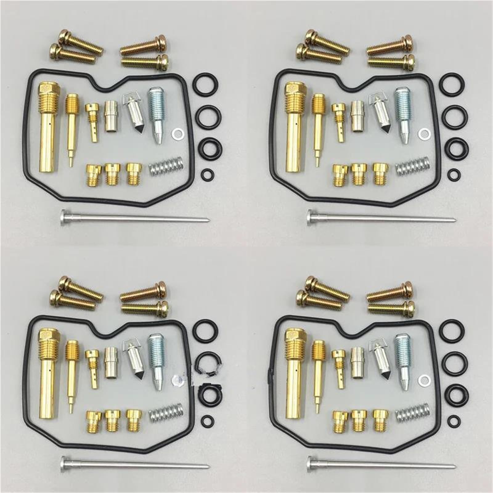 Vergaser-Austauschkits 4setCarburetor Reparatur Kit Mit Kolben Float Für Kawasaki Für Zephyr ZR400 Für Keihin CVK ZR400 C1-C7 1989-1995(4 set B) von Generisch