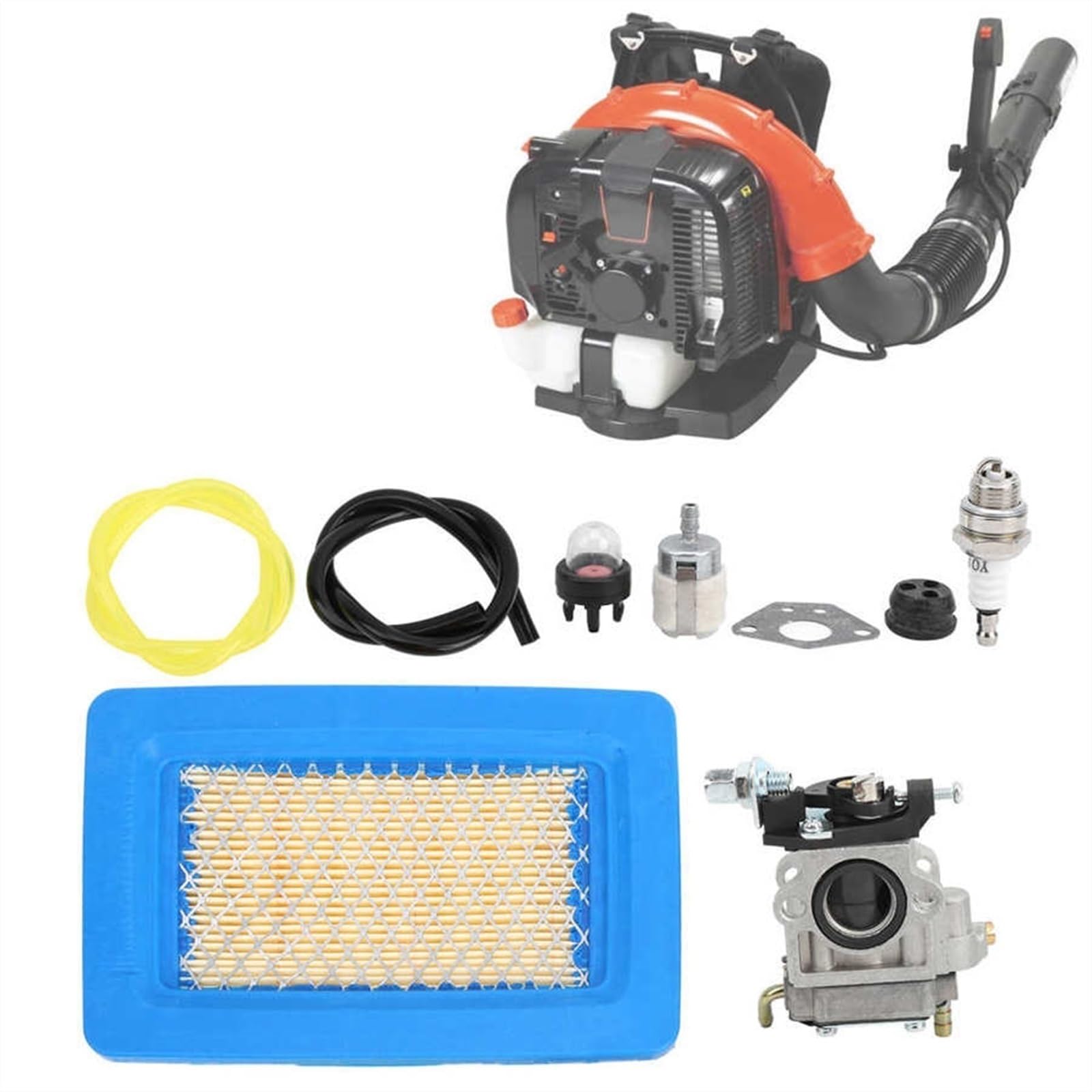 Vergaser Autovergaser Aluminium Vergaser Luftfilter Kit für Echo PB770 PB770H PB770T Rucksack Gebläse Tune Up Kit Garten Werkzeug Zubehör von Generisch