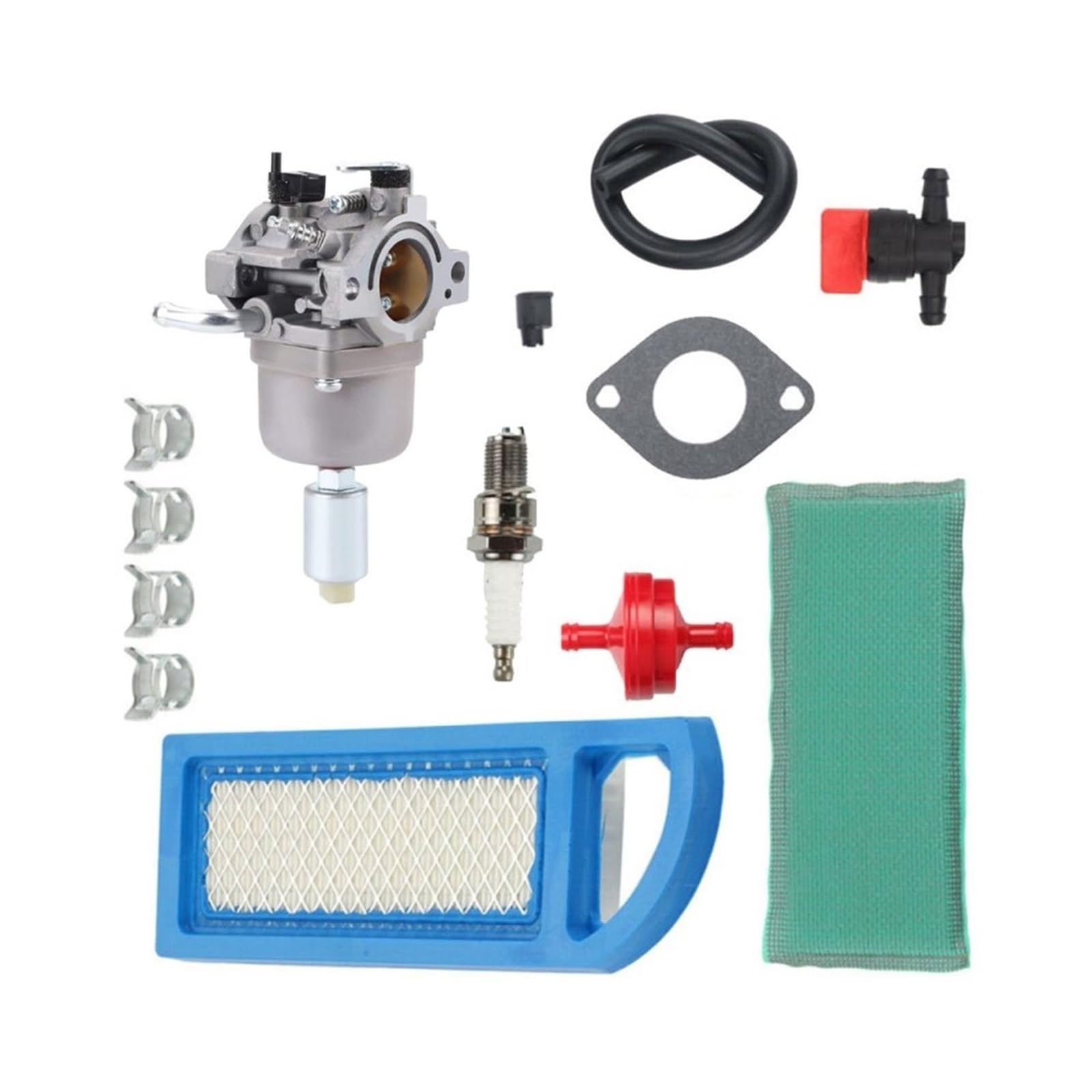 Vergaser-Set Für Briggs Stratton 14,5-21 PS 796109 591731 594593 Vergaser für Motorausrüstung Metallvergaser Luftfilter für Zündkerzensatz von Generisch