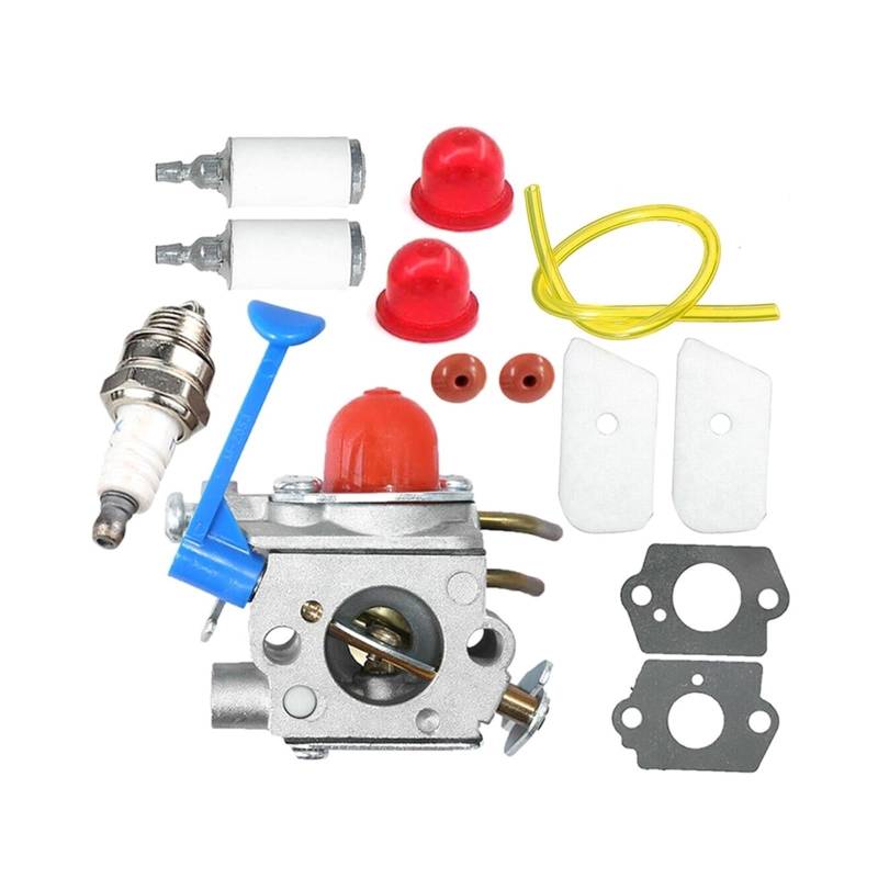 Vergaser-Set für Freischneider Für Husqvarna 124L 125L 125Ld 128C 128Cd 128L 128Ld 128R Trimmer Vergaser Dichtungen Filter Kit Vergaser Rasenmäher-Ersatz von Generisch