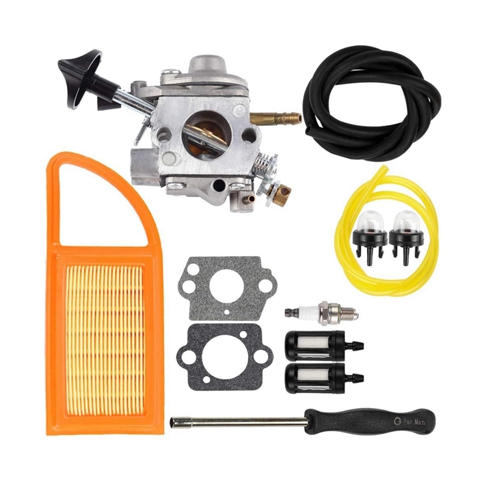 Vergaser für Rasenmähen Vergaser-Luftfilter, Kraftstoff-Vergaser-Repower-Kit für Stihl BR500 BR550 BR600 Rucksack-Gebläse, Laubbläser-Teile von Generisch