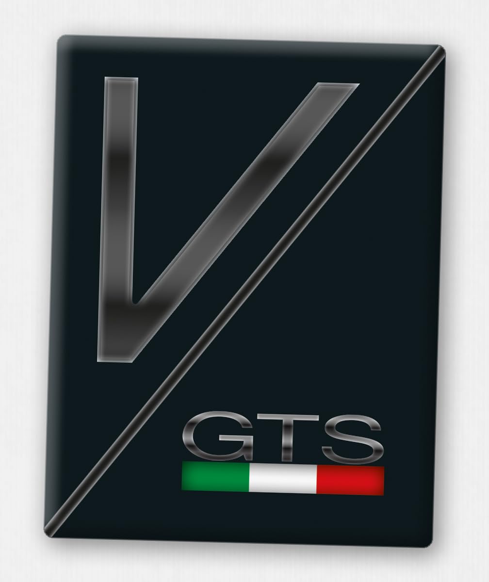 Vespa Emblem - Front-Emblem für Vespa Piaggio Kaskade - 3D-Doming Aufkleber von V.Sticker.com - VP-235 V-GTS-Italia von Generisch