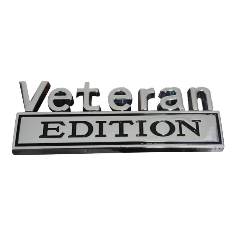 Veteran Edition Auto-Metallemblem,Veteran Edition-Emblem - 3D-Autofensteraufkleber | 3D-Buchstaben-Abzeichen-Aufkleber, selbstklebende Autoaufkleber für Auto, LKW, SUV, Wohnmobil, Roller, Karosserieau von Generisch