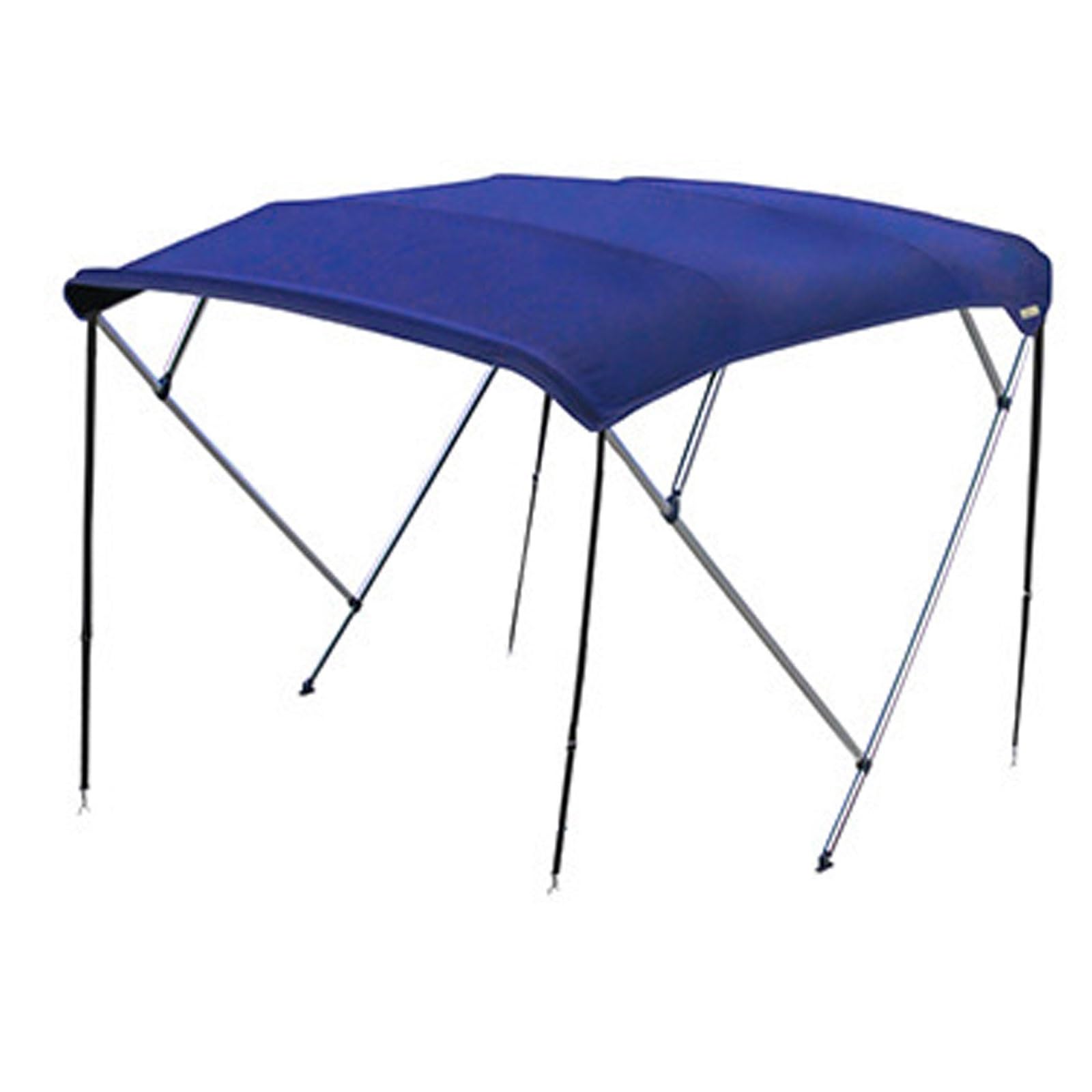 Wasserdichte Bimini-Abdeckung mit 4 Bögen, für Boote, farbecht und rissfest, Segeltuch-Sonnenschutz mit doppelwandigem Aluminiumrahmen, Aufbewahrungskoffer, 243,8 cm L x 137,2 cm H x 200,7 cm B 213,4 von Generisch