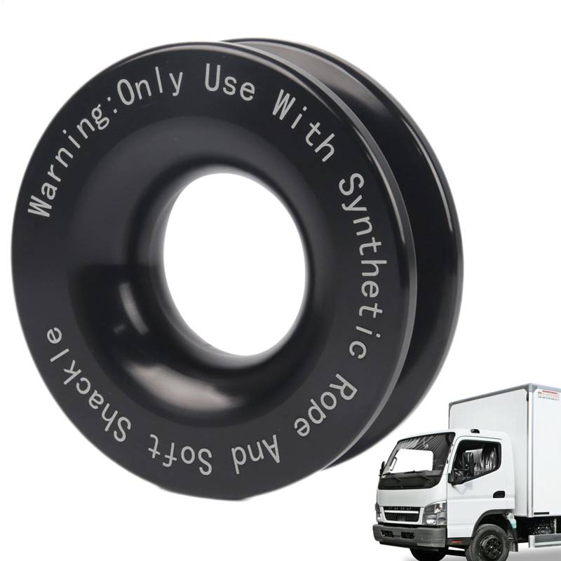 Winch Snatch Block 41.000 Lbs. Tragbarer Aluminiumlegierungsringring, Sof-Riemenscheibe Mit Hoher Leistung, Einfach Zu Bedienen, 4 cm/1,57 Zoll, Für -Schlepptau, ATV Winch Accessoires Kit von Generisch