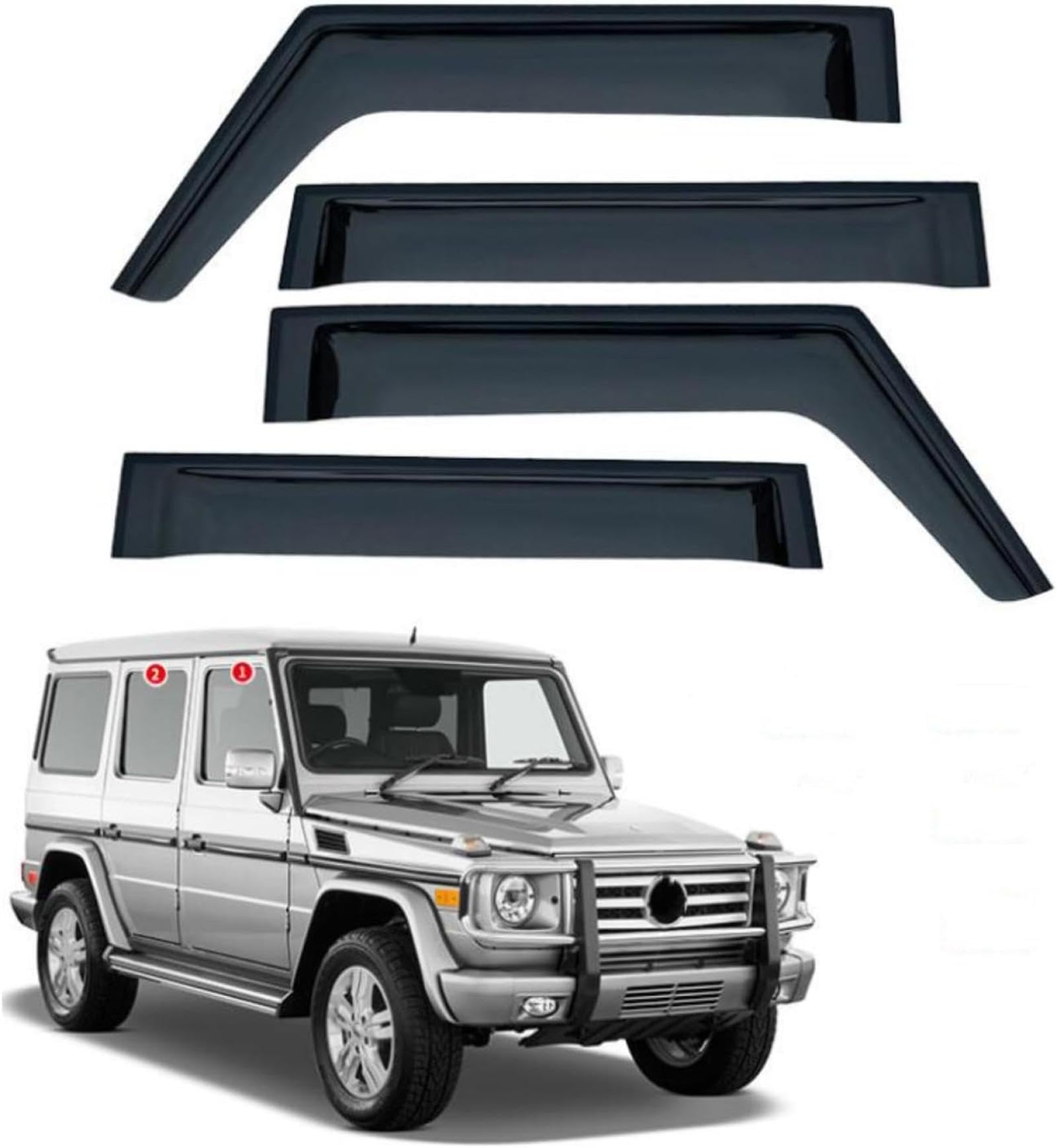 Windabweiser Für Benz G Klasse MK1-W463-1 2004-2018 Fensterblenden Regenschutz Windows Regenschutz Deflektor Markise Schild Schutz Auto Regenschutz Auto Windabweiser Windabweiser Für Benz G Klasse MK1-W463-1 2004-2018 Fensterblenden Regenschutz Windows Regenschutz Deflektor Markise Schild Schutz Auto Regenschutz Auto Windabweiser von Generisch