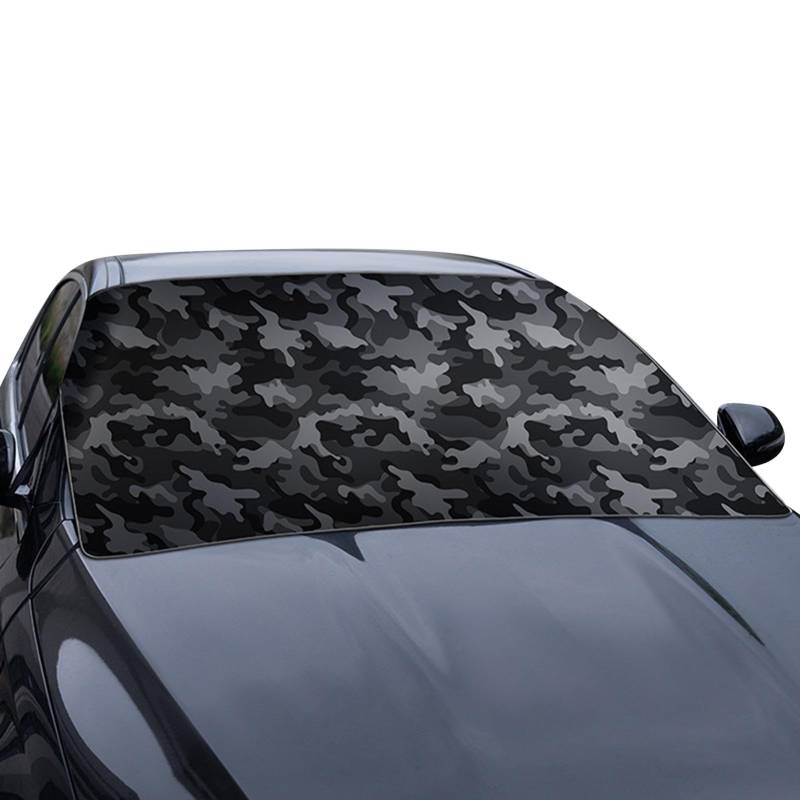 Windschutzscheibenabdeckung für und Schnee – Frontscheiben-Frostschutzabdeckungen Eisabdeckungen, Camouflage, Auto-Windschutzscheibe, Sonnenschutz, Eisabdeckung für LKW von Generisch