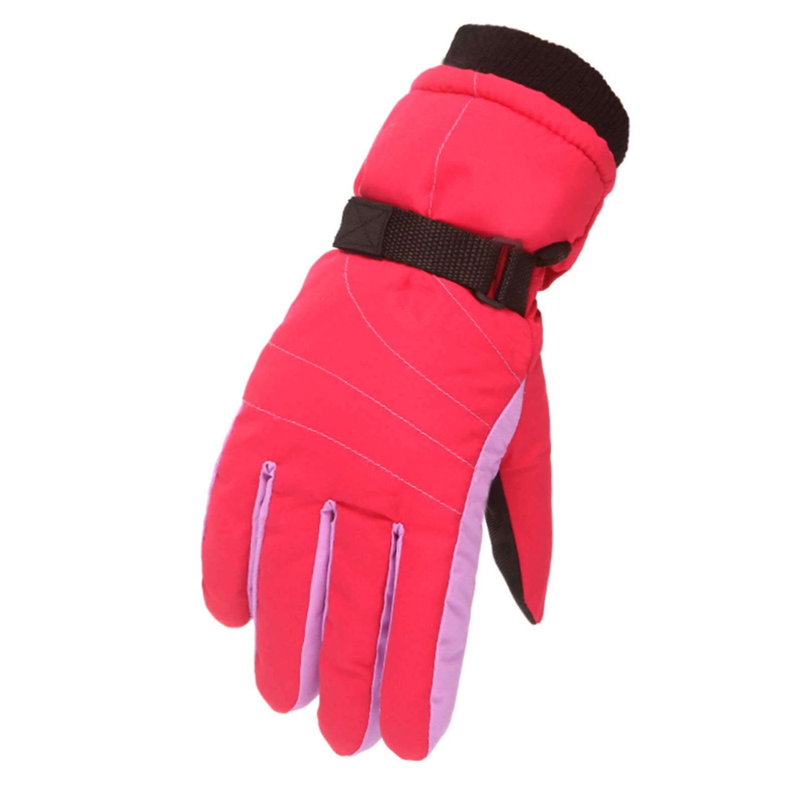 Winter Gloves, Non-Slip Silicone Gel Touchscreen Windproof Running Gloves, Thermal Soft Warm Lining Cycling Gloves for Handschuhe Frauen Laufhandschuhe Thermal Fahrradhandschuhe Überschuhe von Generisch