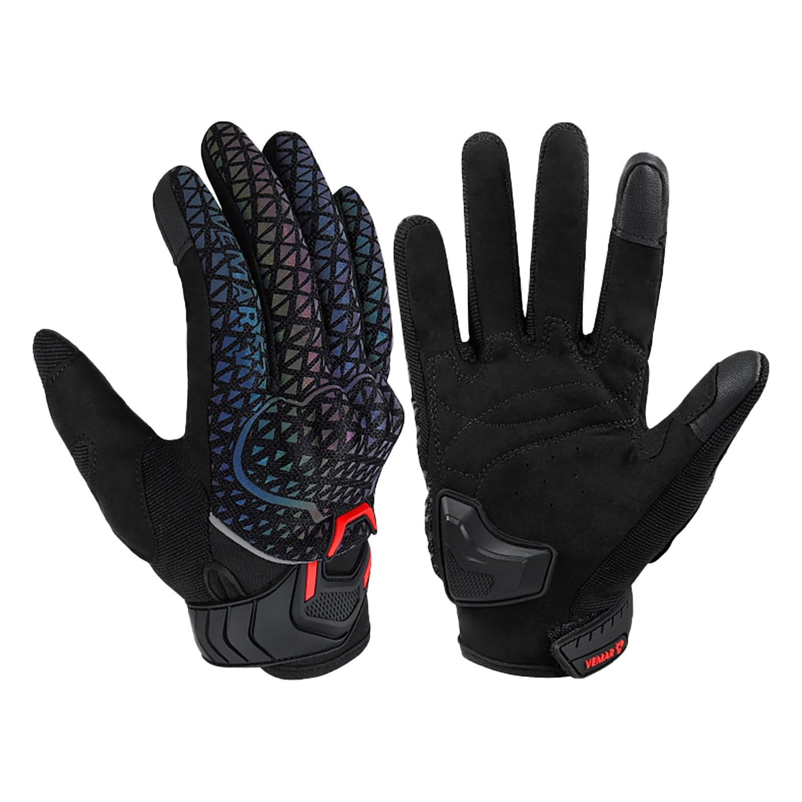 Winter Gloves with 2 Finger Touch Screens Windproof Warm Cycling Skiing Skiing Leisure Glove Compatible Gloves Non-Slip Reithandschuhe Touch Arbeitshandschuhe Women Winterhandschuhe Etc von Generisch