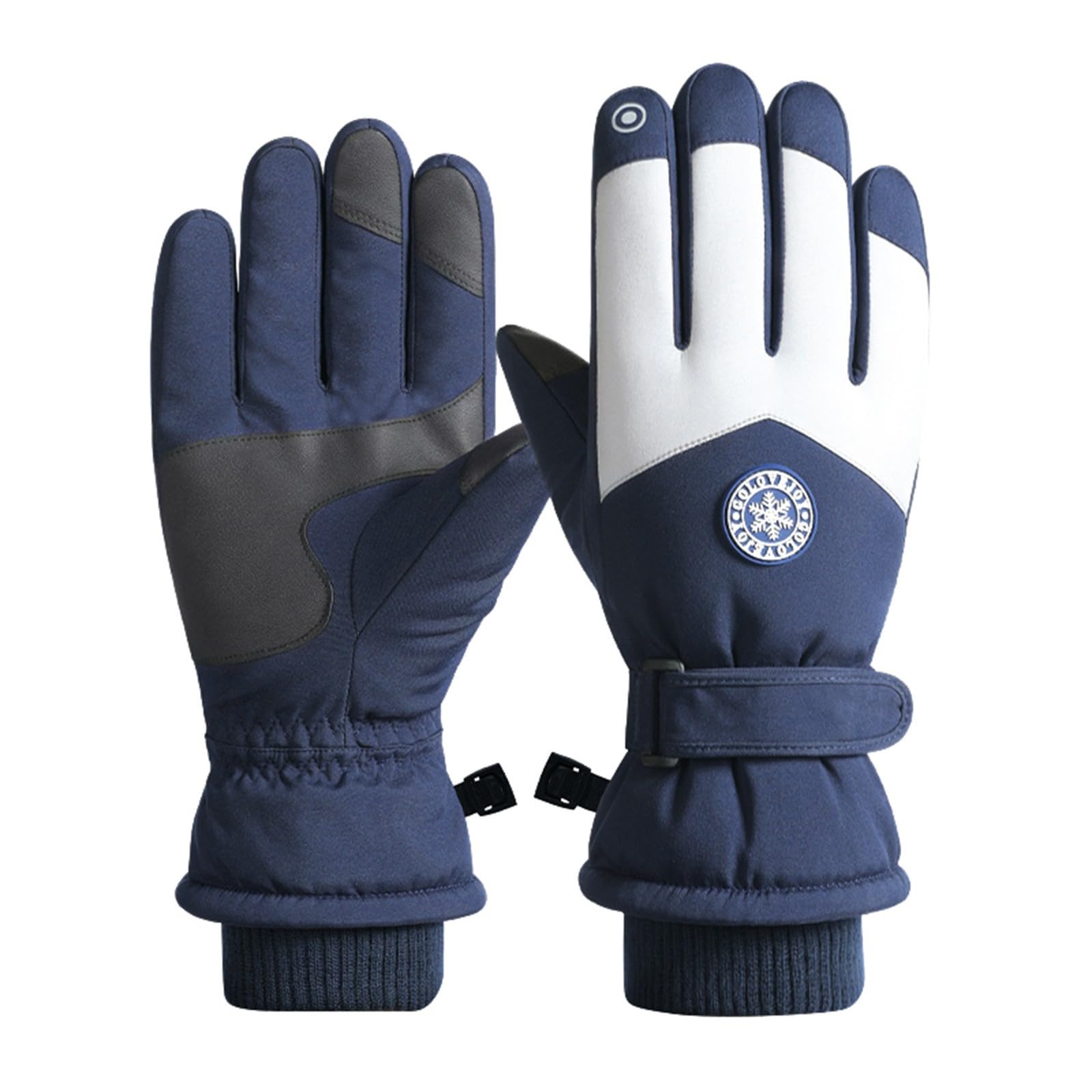 Winter Skihandschuhe Warme Handschuhe Warme süße bedruckte Fahrradhandschuhe Weiche winddichte Handschuhe Arbeitshandschuhe Mit Heizung (Navy, One Size) von Generisch