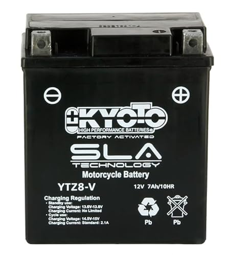 YTZ8V KYOTO Vorgeladene Batterie, gebrauchsfertig, kompatibel mit Yamaha X-MAX 300 H oder nda SH 125 150 ab 2020 von Generisch