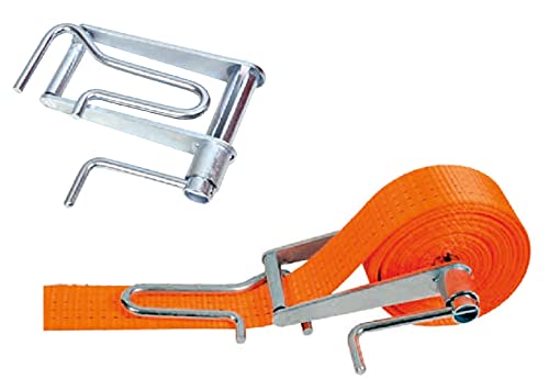 Generisch Zurrgurtaufroller Spanngurtaufroller Spanngurt Aufroller - Silber - Metall - 50 mm breit - Frachtgurt - Cargo Strap Roller - LKWs, Transportern, Anhängern von Generisch