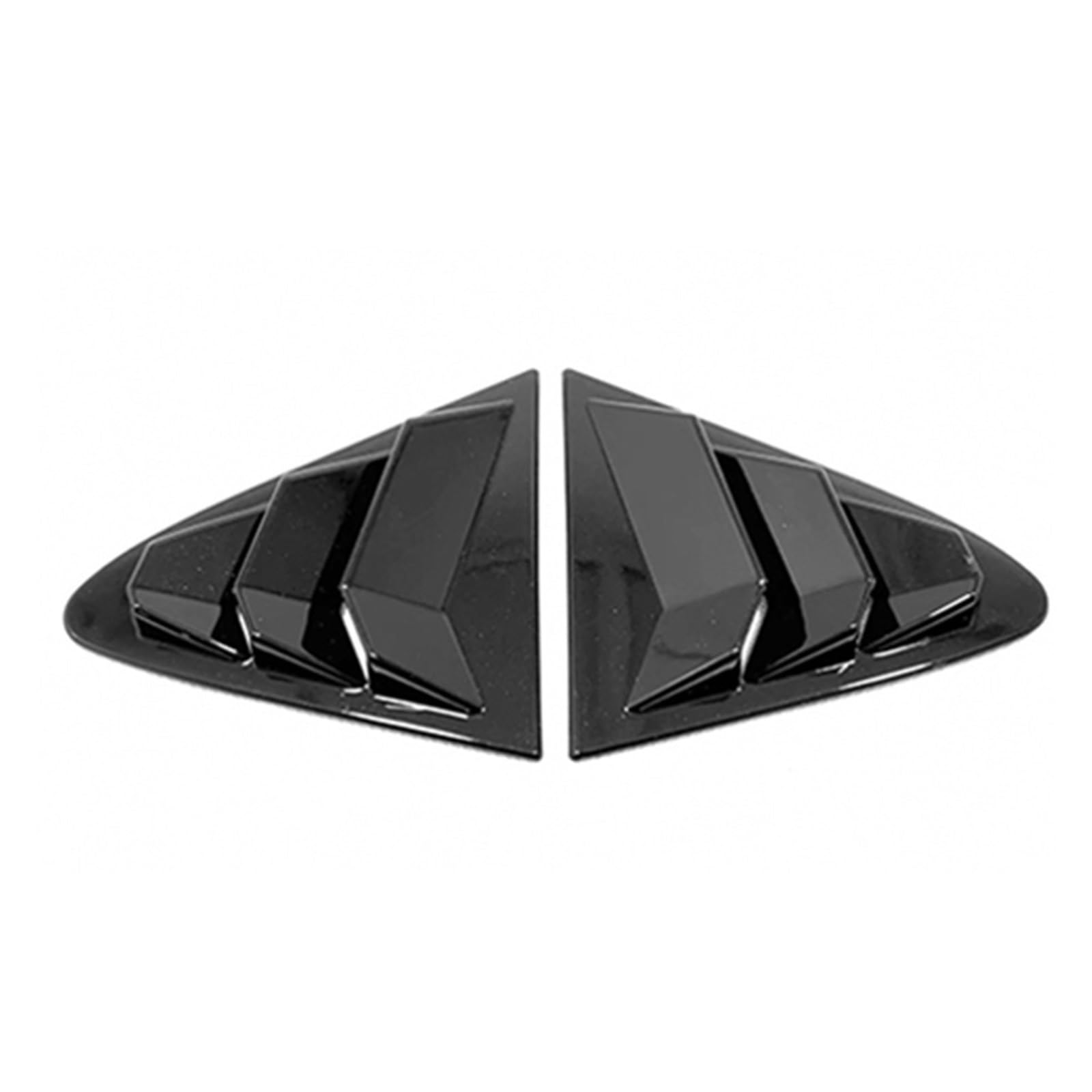 auto seite spoiler Auto-Heckscheibenlamellen Dekorieren Abdeckung Zieraufkleber für Toyota für Corolla für Limousine 2019 2020 Autozubehör(Black Matte) von Generisch