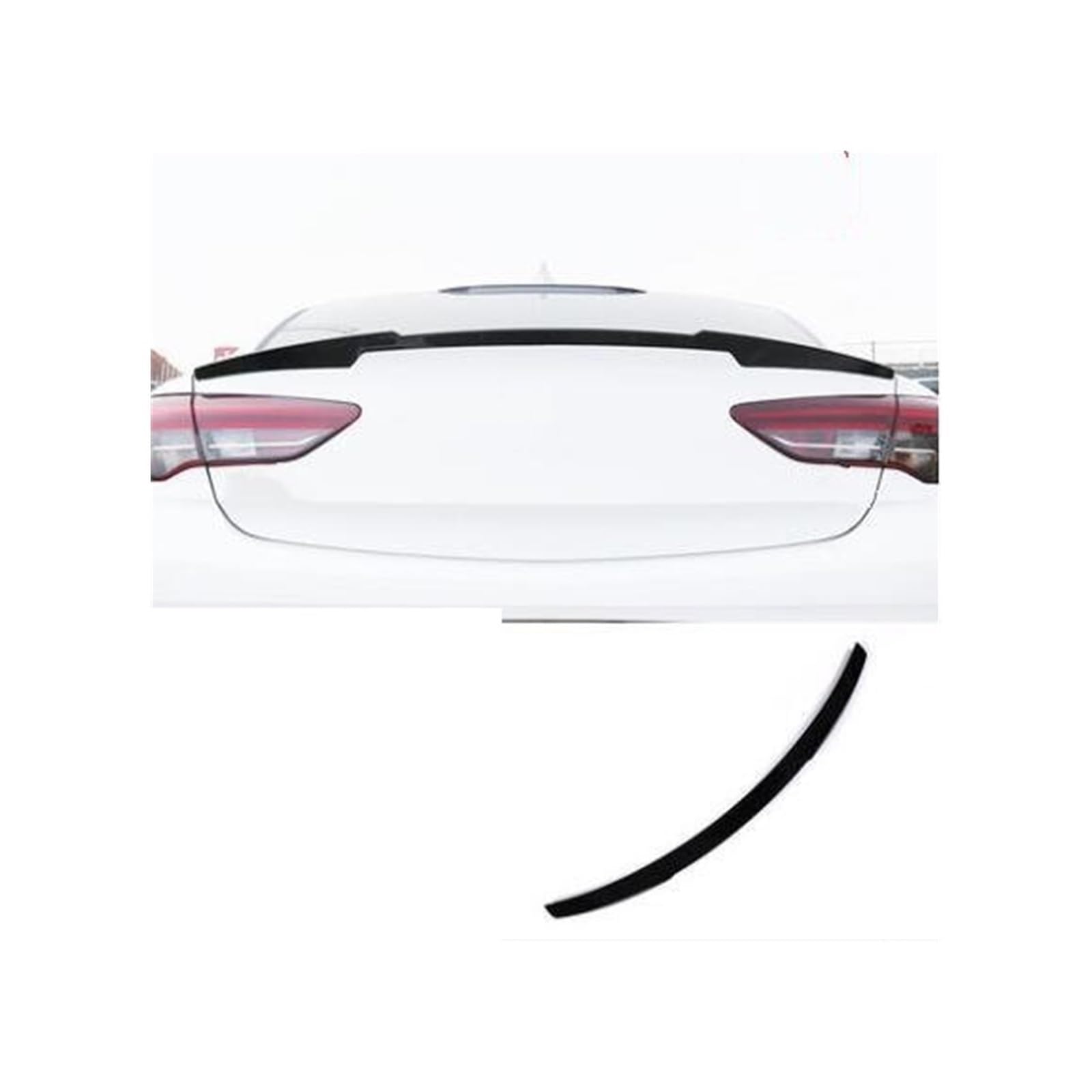 auto seite spoiler Für Opel für Insignia Spoiler 2017 2018 2019 Auto Hinten Dach Spoiler Hinten Flügel Körper Kit Auto Zubehör(Carbon look) von Generisch