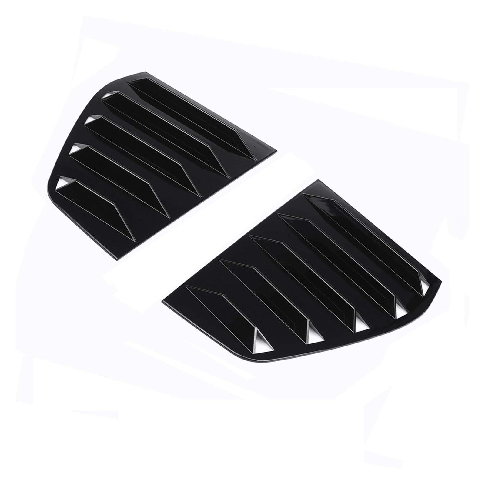 auto seite spoiler Für VW für Golf 6 7 7,5 8 MK6 MK7 MK7.5 MK8 GTI GTD GTE R für R-Line Heckscheibenrollladenverkleidung Zierleiste Fensterjalousieseite(MK6 Gloss Black) von Generisch