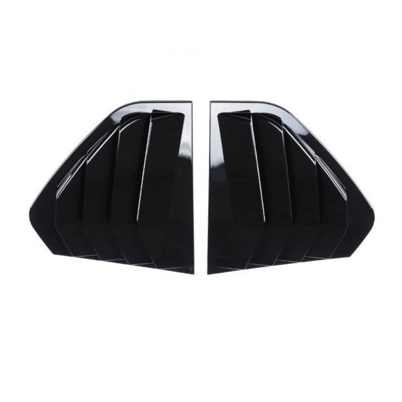 auto seite spoiler Für VW für Golf 6 7 7,5 8 MK6 MK7 MK7.5 MK8 GTI GTD GTE R für R-Line Heckscheibenrollladenverkleidung Zierleiste Fensterjalousieseite(MK8 Gloss Black) von Generisch