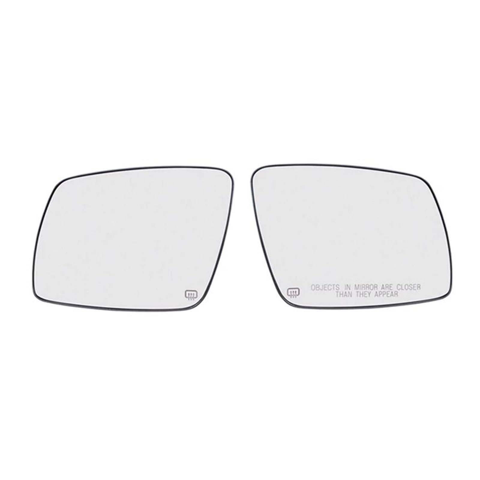 beheizbar Ersatzspiegelglas 2Pcs Vorne Erhitzt Seite Tür Flügel Rückspiegel Objektiv Glas 68045693AA 68045694AA Zubehör Teile Für Dodge Für Journey 2009-2020 Außenspiegel Glas von Generisch