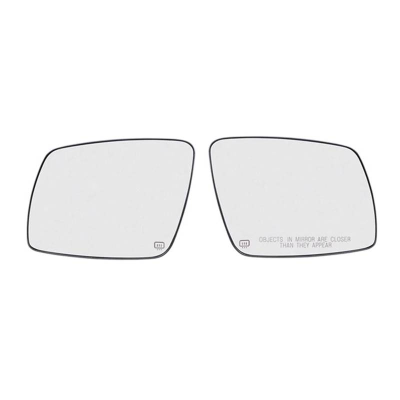 beheizbar Ersatzspiegelglas 2Pcs Vorne Erhitzt Seite Tür Flügel Rückspiegel Objektiv Glas 68045693AA 68045694AA Zubehör Teile Für Dodge Für Journey 2009-2020 Außenspiegel Glas von Generisch