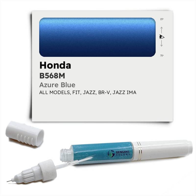 Genuine Colors Lackstift Azure Blue B568M Kompatibel/Ersatz für Honda Blau von Genuine Colors