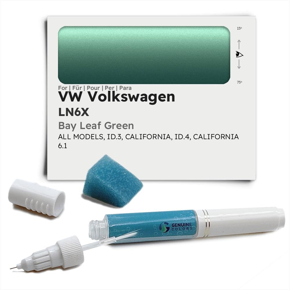 Genuine Colors Lackstift BAY LEAF GREEN LN6X für VW Volkswagen Grün ID.3 CALIFORNIA ID.4 6.1 von Genuine Colors