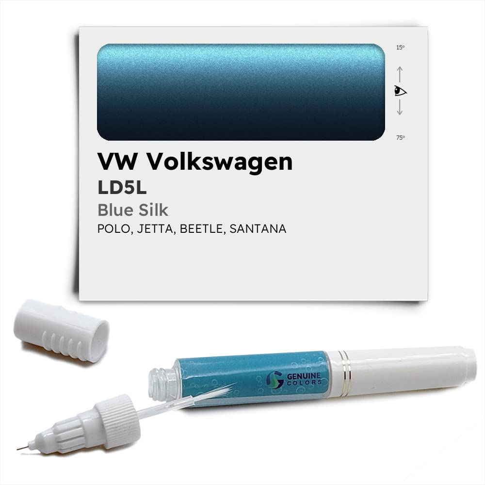 Genuine Colors Lackstift BLUE SILK LD5L Kompatibel/Ersatz für VW Volkswagen Blau von Genuine Colors