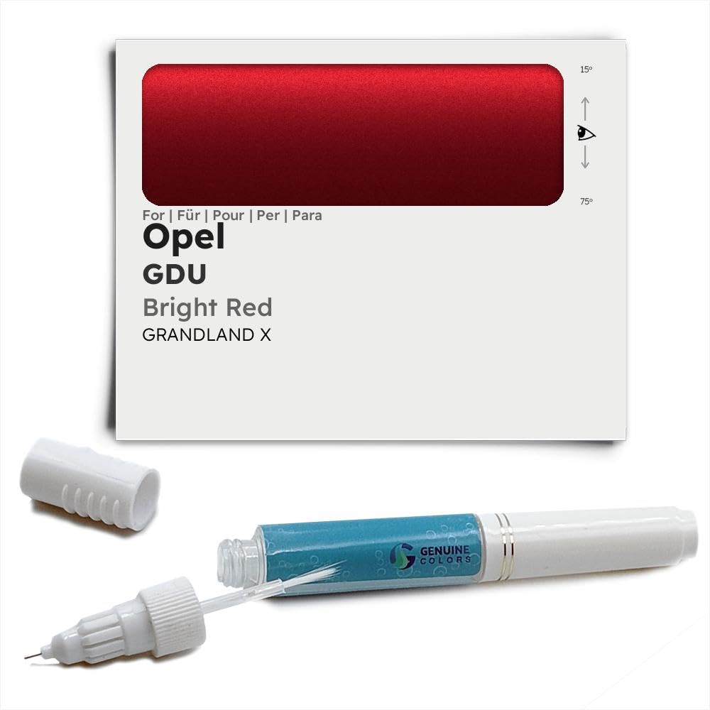 Genuine Colors Lackstift Bright RED GDU für Opel Rot GRANDLAND X von Genuine Colors