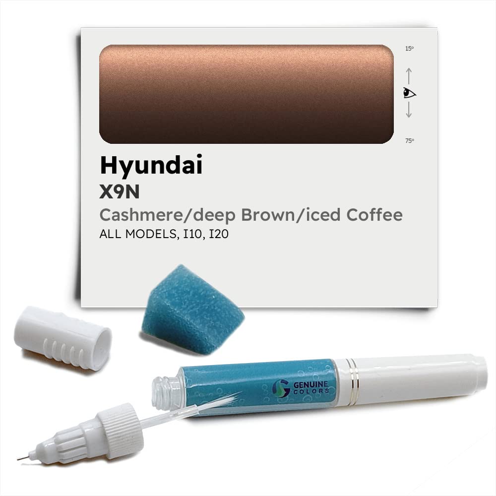 Genuine Colors Lackstift CASHMERE/DEEP BROWN/ICED COFFEE X9N Kompatibel/Ersatz für Hyundai Braun von Genuine Colors