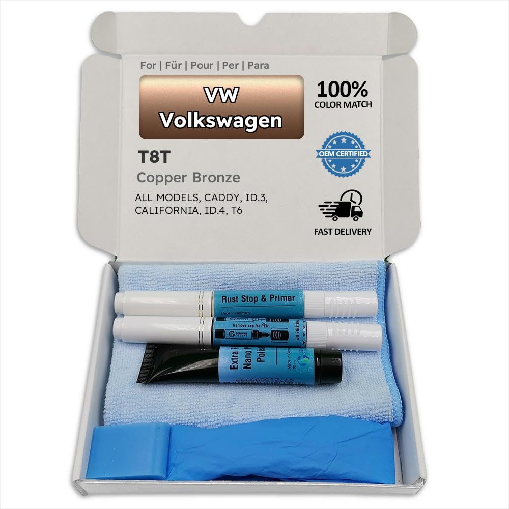 Genuine Colors Lackstift COPPER BRONZE T8T für VW Volkswagen CADDY ID.3 CALIFORNIA ID.4 T6 von Genuine Colors