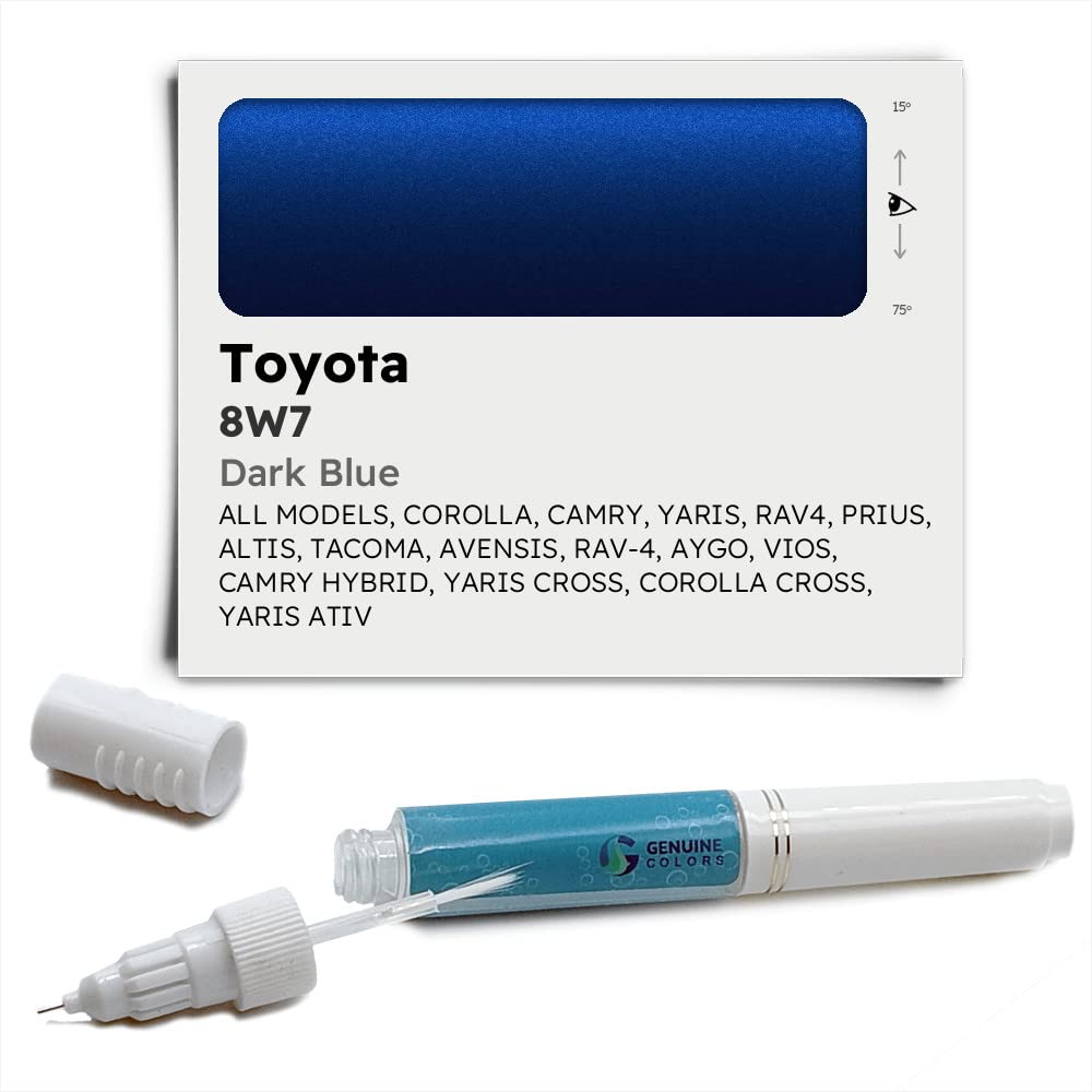 Genuine Colors Lackstift DARK BLUE 8W7 Kompatibel/Ersatz für Toyota Blau von Genuine Colors