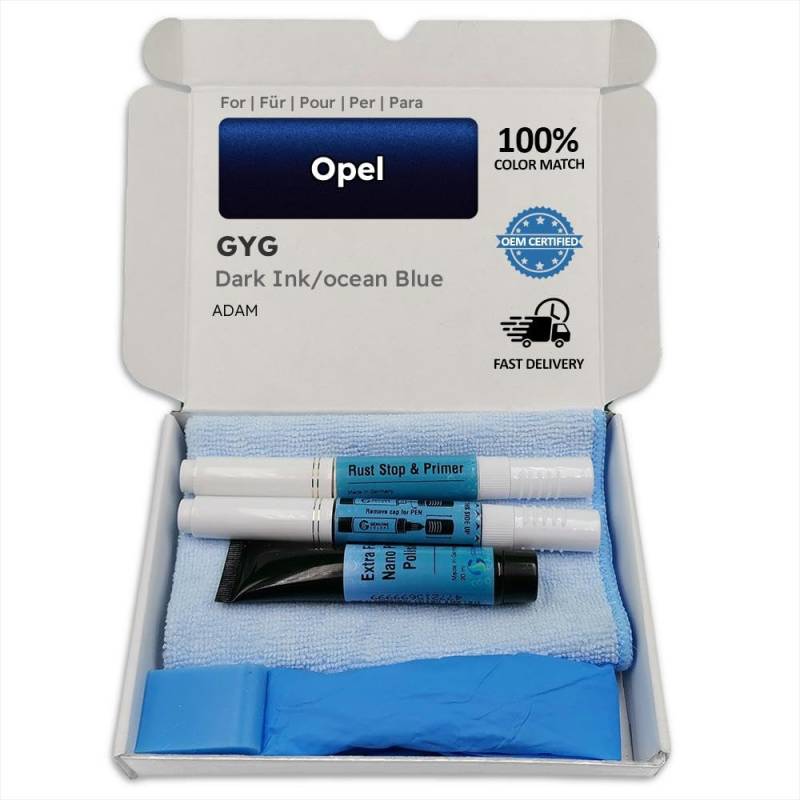 Genuine Colors Lackstift DARK INK OCEAN BLUE GYG für Opel Blau ADAM von Genuine Colors