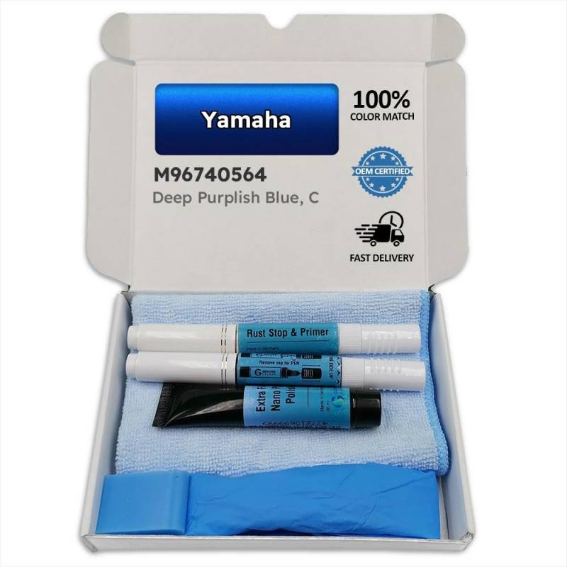 Genuine Colors Lackstift DEEP PURPLISH BLUE C N0564 M96740564 für Yamaha Blau von Genuine Colors