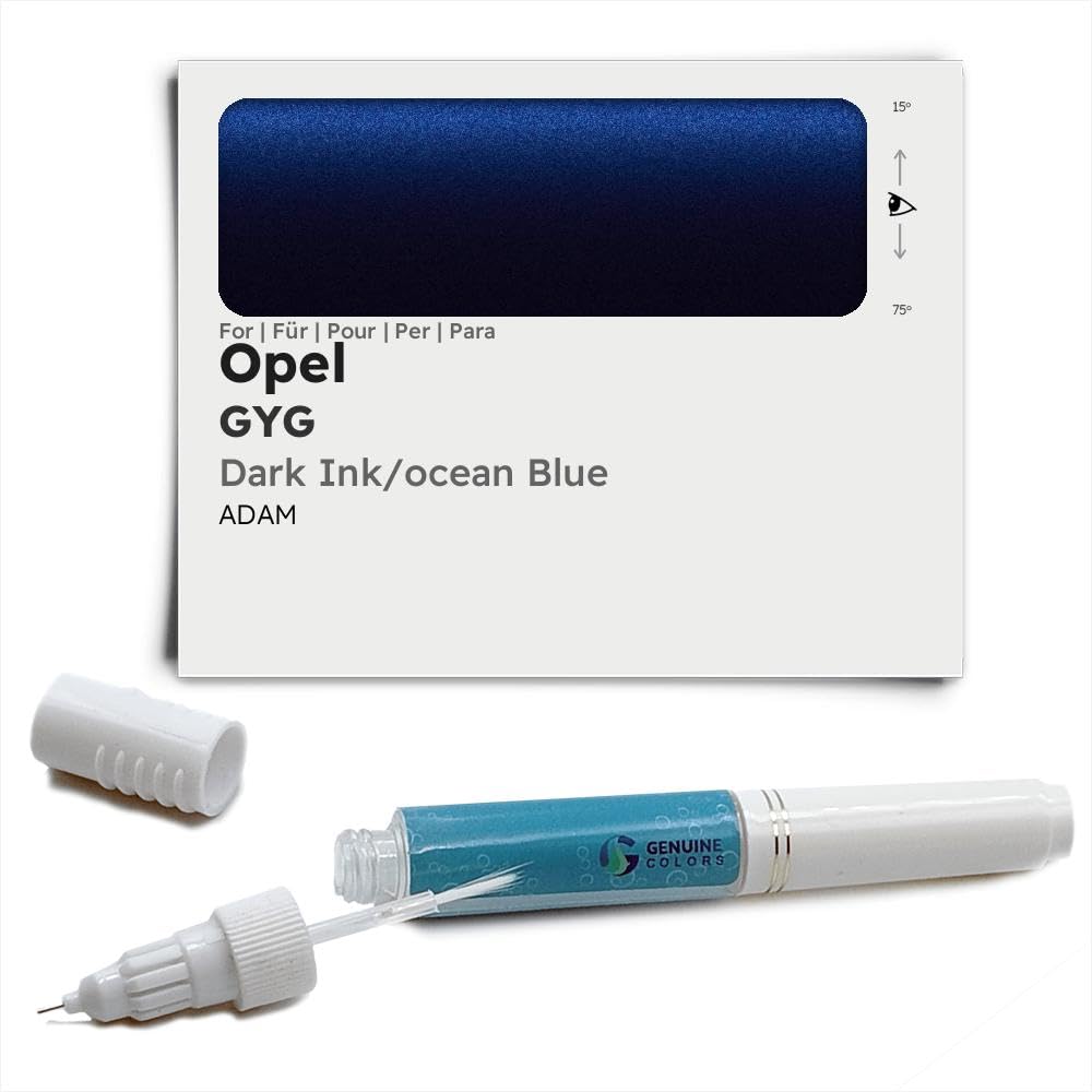 Genuine Colors Lackstift Dark Ink Ocean Blue GYG für Opel Blau ADAM von Genuine Colors