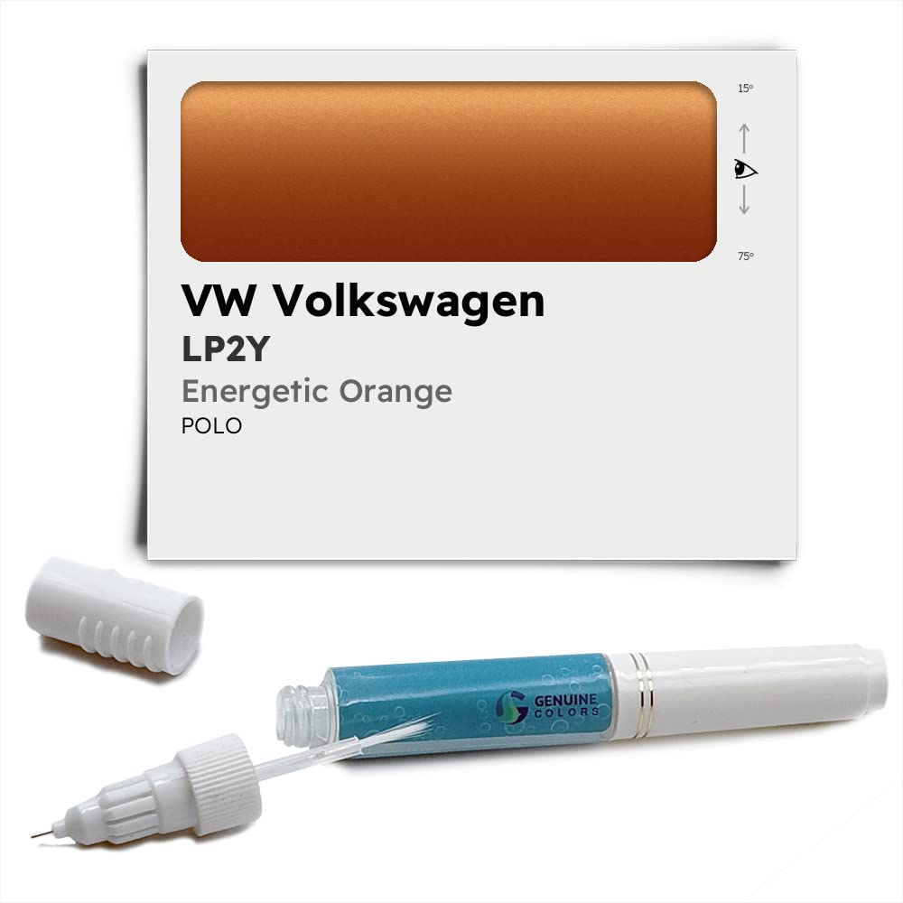 Genuine Colors Lackstift ENERGETIC ORANGE LP2Y Kompatibel/Ersatz für VW Volkswagen Orange von Genuine Colors