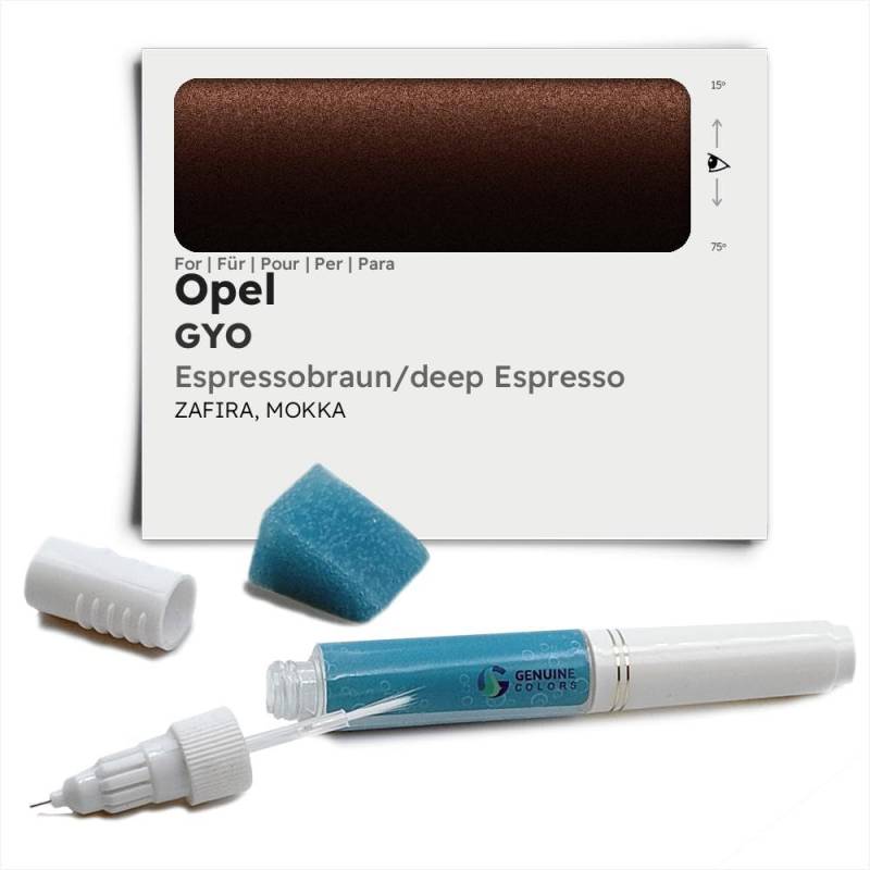 Genuine Colors Lackstift ESPRESSOBRAUN DEEP Espresso GYO für Opel Braun Zafira Mokka von Genuine Colors