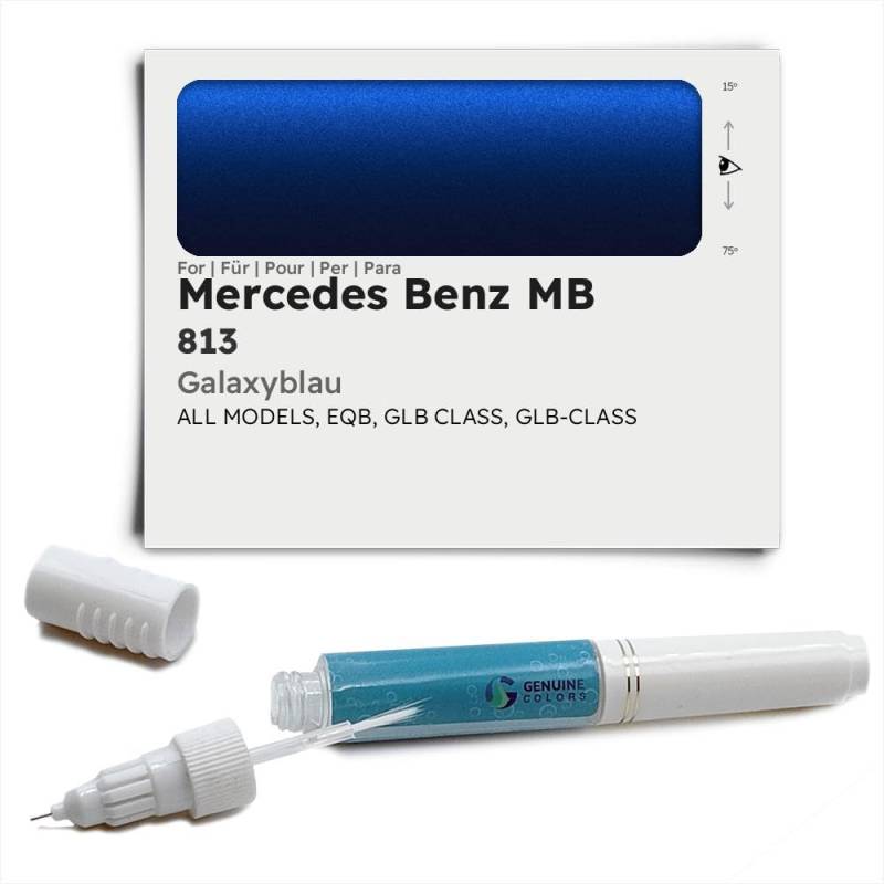 Genuine Colors Lackstift GALAXYBLAU 813 für Mercedes Benz MB Blau EQB GLB Class GLB-Class von Genuine Colors