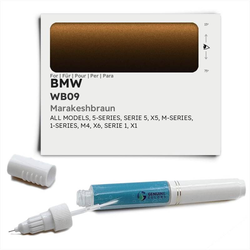 Genuine Colors Lackstift MARAKESHBRAUN WB09 Kompatibel/Ersatz für BMW Braun von Genuine Colors