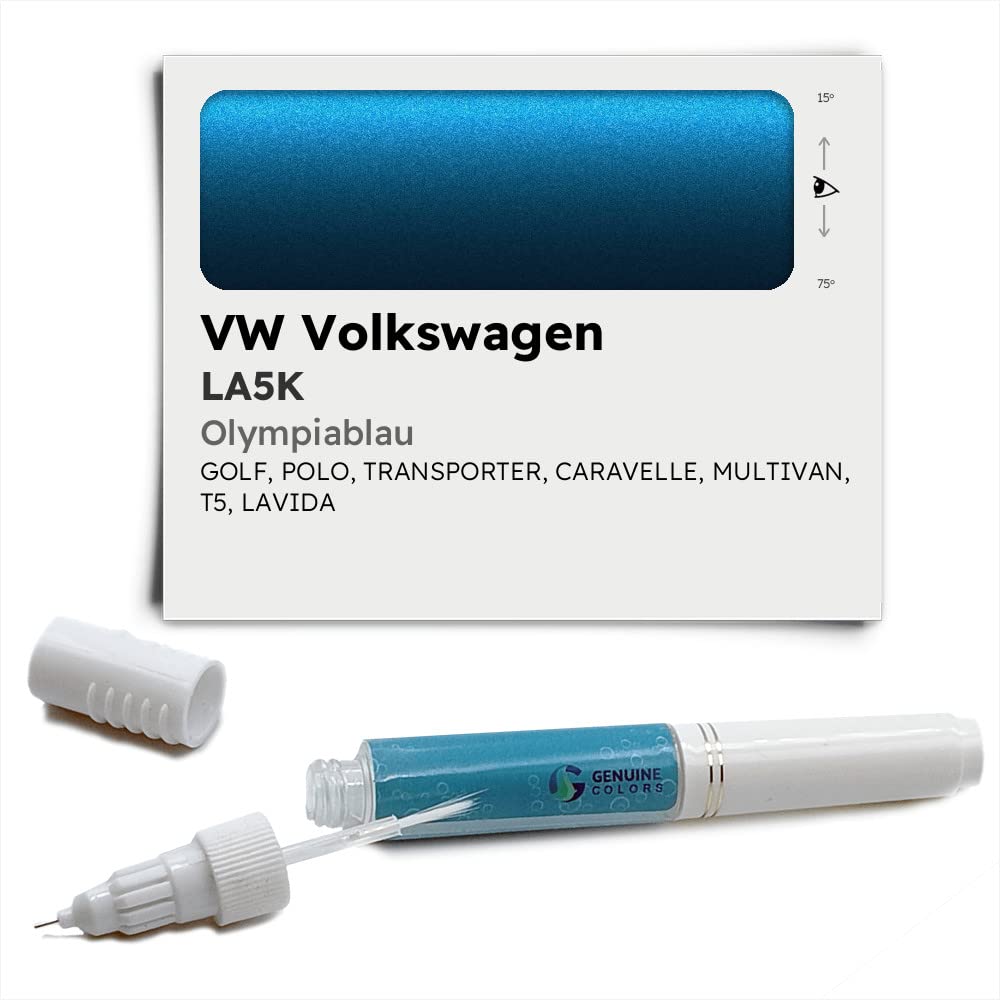 Genuine Colors Lackstift OLYMPIABLAU LA5K Kompatibel/Ersatz für VW Volkswagen Blau von Genuine Colors