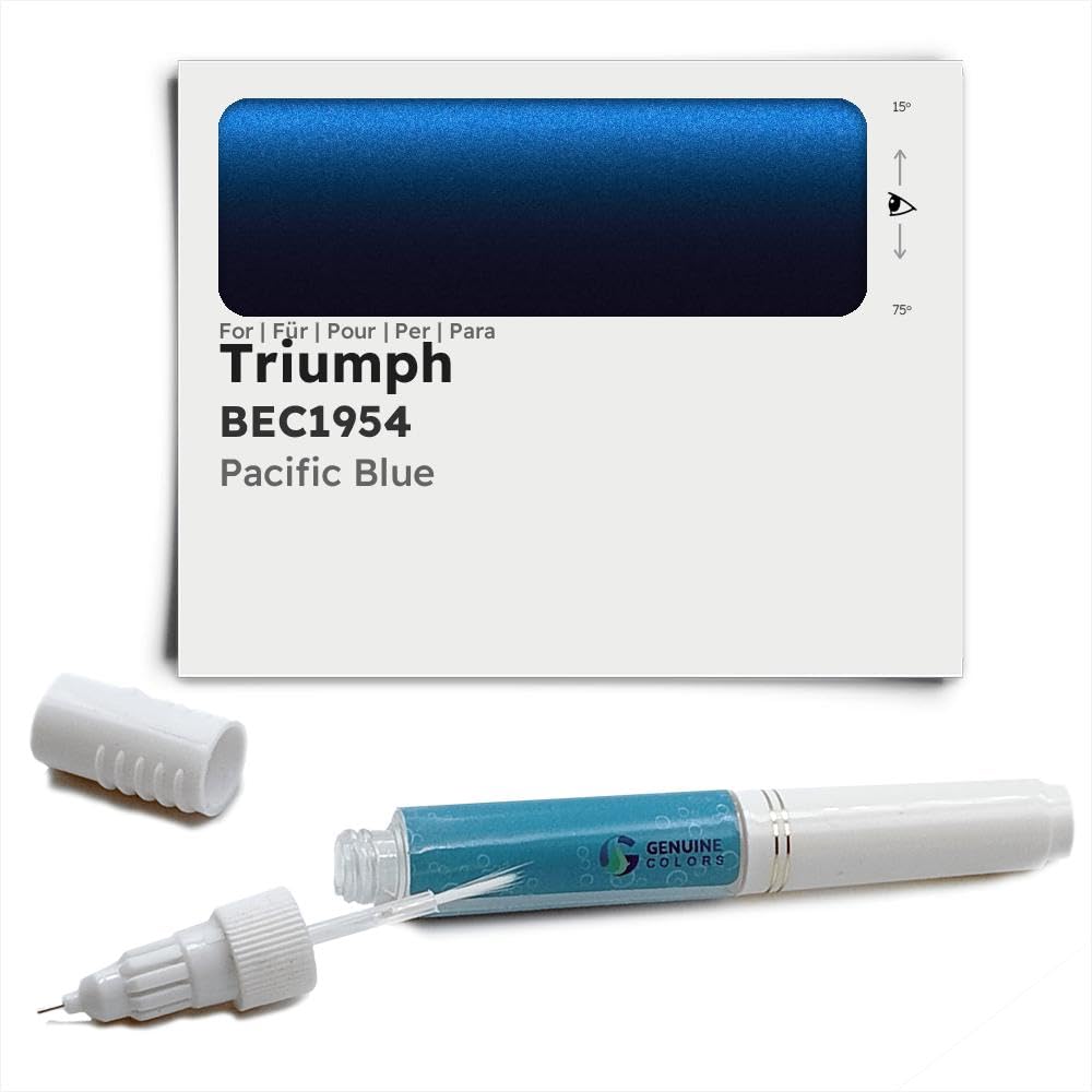 Genuine Colors Lackstift PACIFIC BLUE BEC1954 für Triumph Blau von Genuine Colors