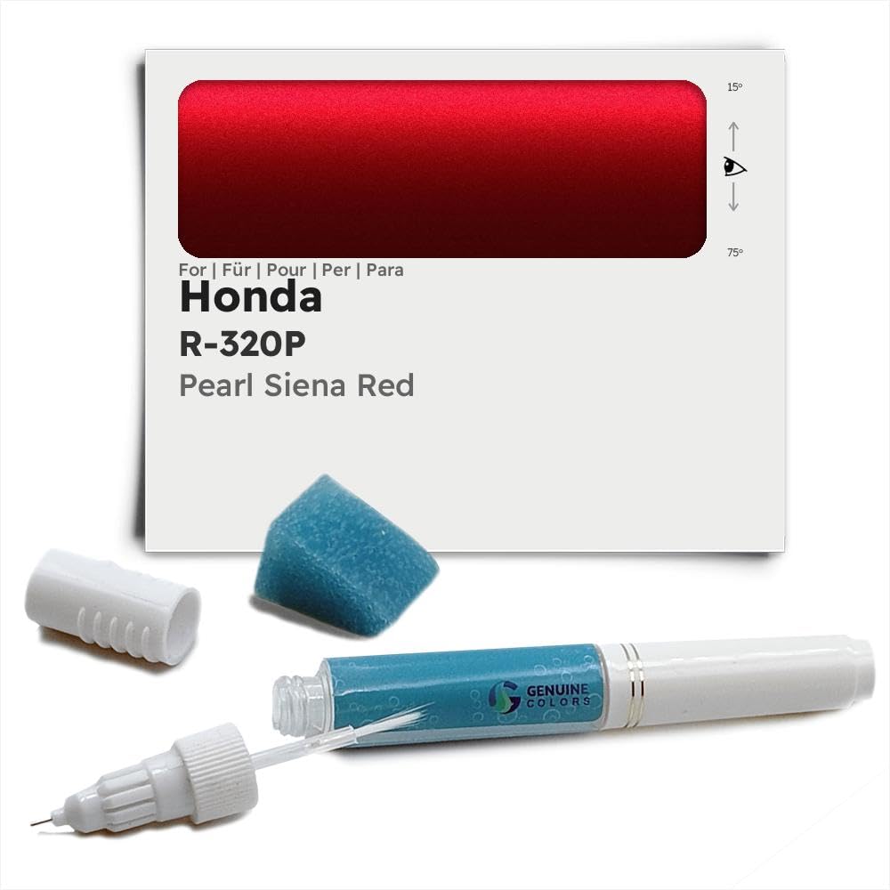 Genuine Colors Lackstift Pearl Siena RED R-320P für Honda Rot von Genuine Colors