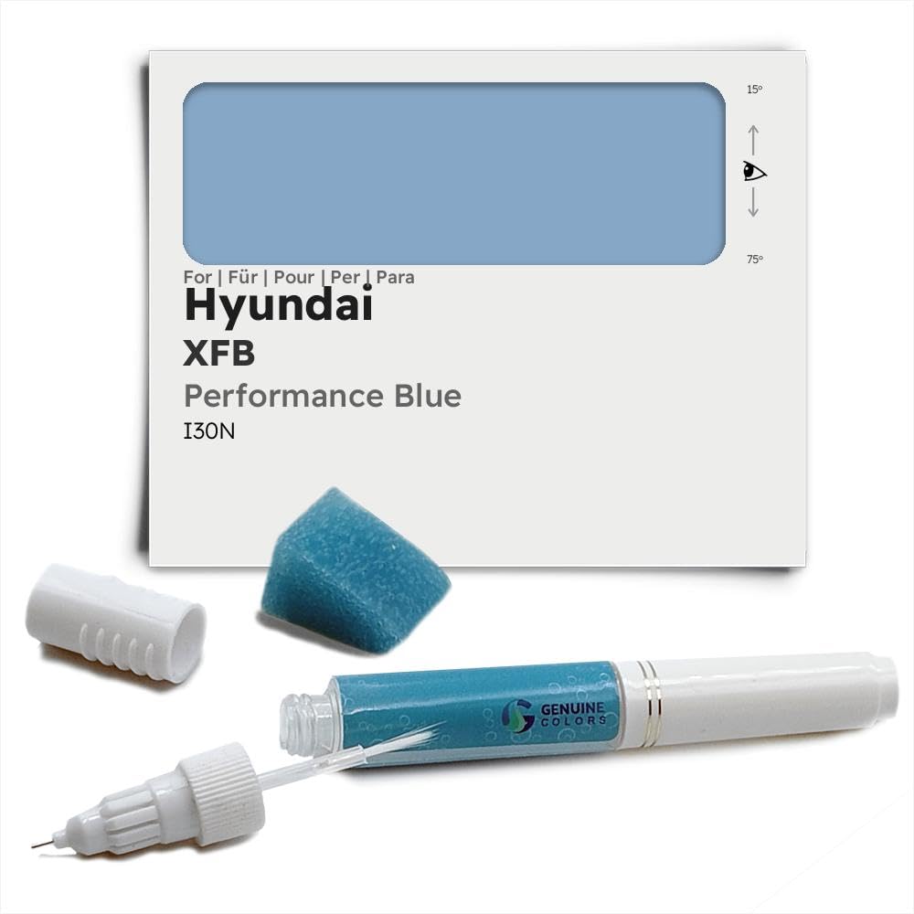 Genuine Colors Lackstift PERFORMANCE BLUE XFB für Hyundai Blau I30N von Genuine Colors