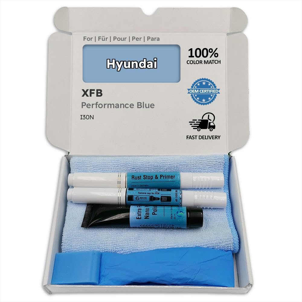 Genuine Colors Lackstift Performance Blue XFB für Hyundai Blau I30N von Genuine Colors